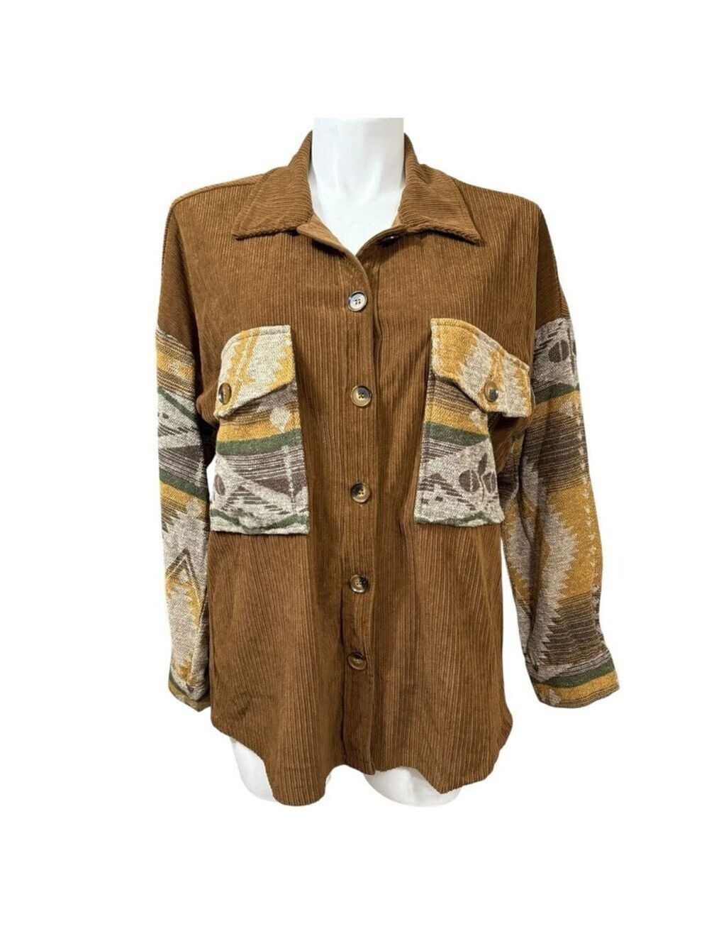 ee:some Brown Corduroy Jacket Size L